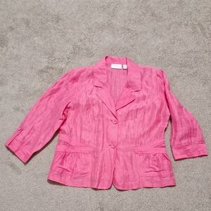 Chico's Vibrant Pink Blazer